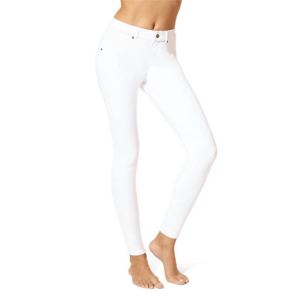 Hue Essential Denim Leggings White Women’s XL NEW‎